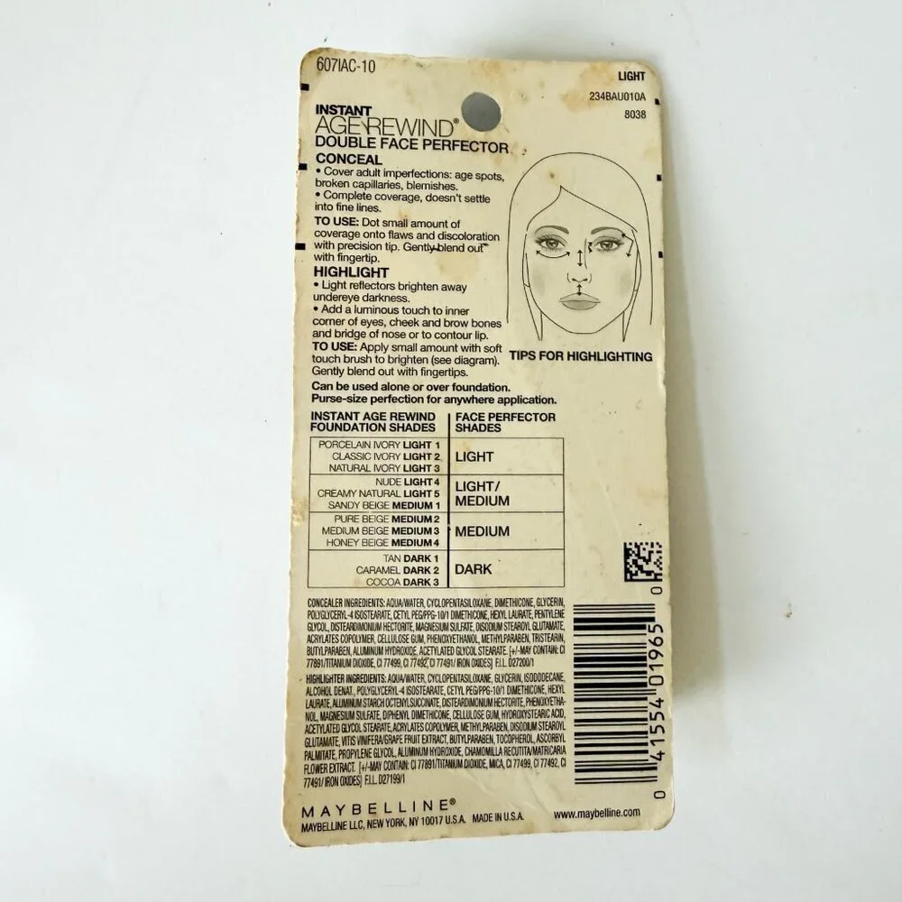 Maybelline Concealer Instant Age Rewind Double Face Perfector Light 710 Skintone